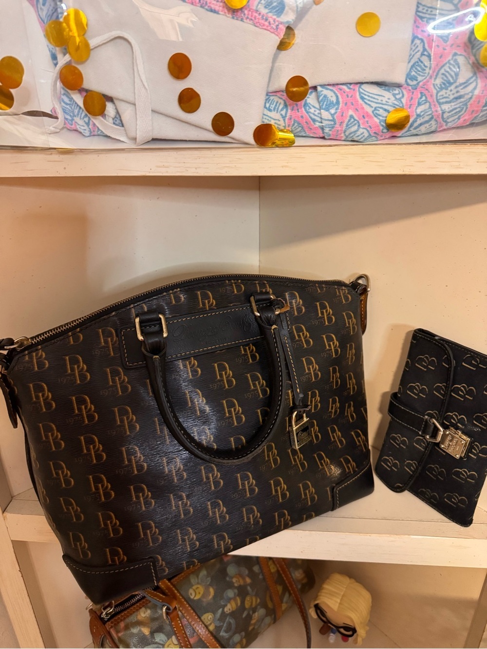 Dooney & Bourke 1975 Signature Vanessa Satchel Bag